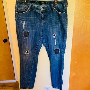 Torrid Premium skinny distressed boyfriend Jeans
